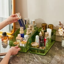 Ikohbadg Refrigerator Food Pantry Organizer, Storage Beverage Dispenser & Kitchen Storage Box for Eggs, Condiments, Cosmetics, Clear Plastic Container with Handle, Space-Saving Design