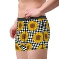 thumbnail image 2 of Yiaed Sunflowers Print Men's Soft Cotton Boxer Shorts Breathable Boxers Underwear Moisture-Wicking Underwear Stretch Boxer Briefs for Man-XX-Large, 2 of 5