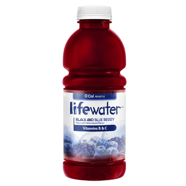 SoBe Lifewater Black and Blue Berry 20 Oz Plastic Bottles Pack of 12