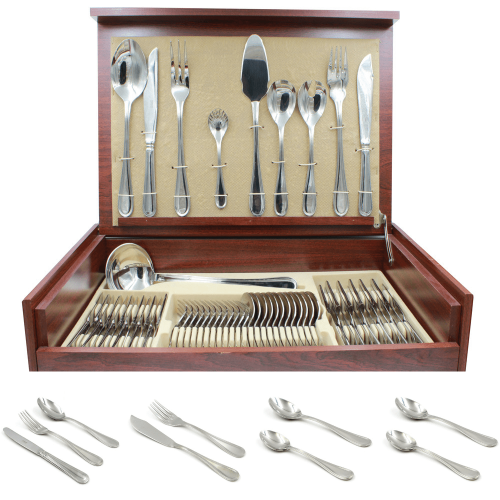 Dalper Paris 130Piece Silverware Flatware Cutlery Stainless Steel 12