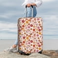 thumbnail image 3 of Lsque Fall 70s Groovy Hippie Printed Luggage Cover, Travel Luggage Protector,Scratch and Dirt Resistant, Fits 18-32 Inch Luggage - Large, 3 of 9
