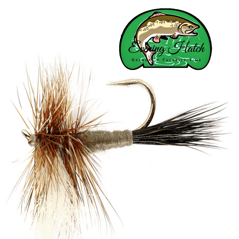 1 Dozen (4 Sizes) Adams Wulff Dry Fly Trout Fishing Assortment. Brought to  you by Evening Hatch Fly Fishing. 