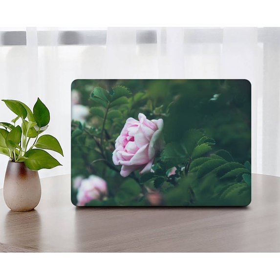 KSK KAISHEK Hard Case Cover Compatible with MacBook Pro 15" with Touch Bar + Black Keyboard Cover Model: A1707/A1990 (Rose series 0687)