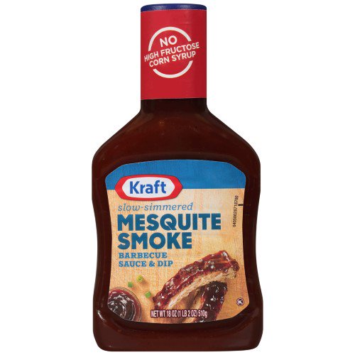 Kraft Mesquite Smoke SlowSimmered Barbecue BBQ Sauce, 18 oz Bottle