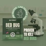 Bed Bug Vapor Pouch | Natural Bedbug Killer for Treating Luggage, Mattress, Beds, Couches, and More | Home Pest Fumigant and Fogger for Indoor Treatment of Bed Bugs | Kills Bed Bugs and Eggs