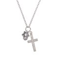 thumbnail image 2 of Delight Jewelry Silvertone Star of David Spinner I Have Plans for You Engraved Cross Zoey Necklace, 28", 2 of 4