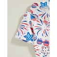 thumbnail image 6 of Bagilaanoe 4th of July Toddler Baby Boys Shirt Short Sleeve Print Summer Tops 6M 12M 18M 24M 3T 4T Kids Independence Day Clothes, 6 of 9