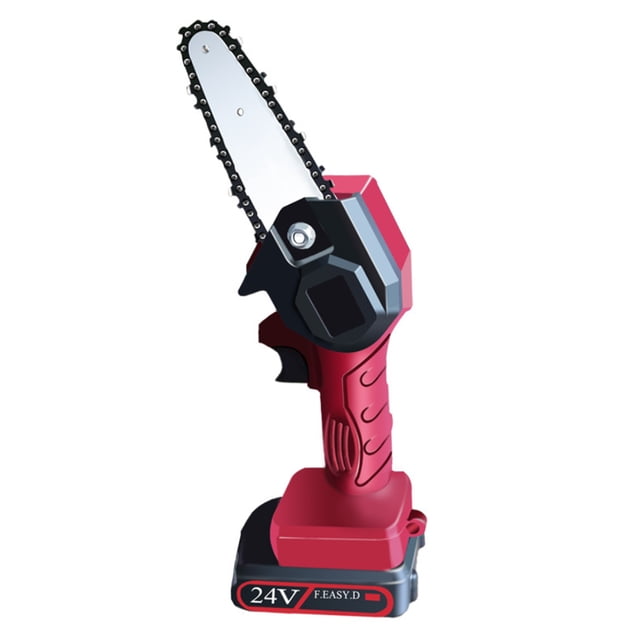 Amdohai Handheld Cordless Electric Chainsaw with 2 Batteries Speed Adjustment for Tree Pruning Cutting