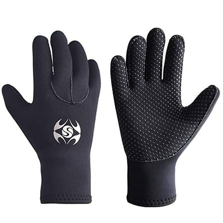 

TANGNADE Diving And Diving Gloves Suit Warm Non-slip Cold-Proof Gloves Wear- Swimming Float Mattress for Adults Black S