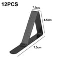 thumbnail image 2 of 12 pcs Stainless Steel Tablecloth Clips Adjustable for 1.5 inch Thick Table Angle Clamps Table Cloth Holder, 2 of 5