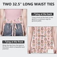 thumbnail image 6 of Doll Princess Pattern Apron-Garden Aprons for Women with Pockets-Cotton Linen Waterproof Kitchen Cooking Gardening Aprons Adjustable for Kitchen,Cooking,BBQ and Salon 33x27 Inch, 6 of 7