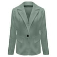 thumbnail image 5 of Women’s Classic Single Button Blazer – Professional Long Sleeve Work Jacket, Tailored Fit, Lightweight Office Suit Coat, 5 of 5