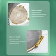 thumbnail image 6 of Kaireo Round Serving Tray Gold,Round Serving Tray Plastic Tray with Handles Decorative Platter for Coffee Table Breakfast Drinks Snack Fruit Gold, 6 of 7