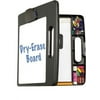 Officemate Portable Dry Erase Clipboard Box, Letter/A4 Size, Charcoal (83382)