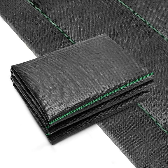 3x50FT Heavy Duty Weed Mat,Durable Woven Geotextile Fabric,PlasticHeavy Duty Landscape Fabric Cover for Agricultural Applications