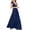 Navy, variant on Xaqiouau Womens Multiway Convertible Maxi Dress Solid Deep V Neck Wrap Stretchy Long Formal Bridesmaid Dress For Wedding Party Evening Cocktail