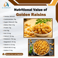thumbnail image 5 of Al Hossain Guatemalan / Others Natural Golden Raisins 250gram (8.81 OZ). Gluten-free golden raisins for baking., 5 of 5