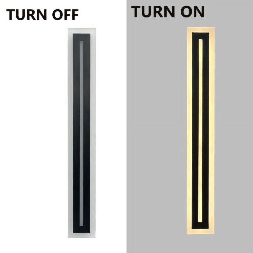60CM LED Wall Sconce Rectangular Long Strip Lamp Exterior Light Fixture Decor