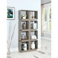 thumbnail image 4 of Modern Cappuccino Geometric Bookcase, 4 of 5