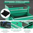 thumbnail image 7 of Seizeen Cold Rolled Steel 5-Drawers Tool Chest, Rolling Tool Box on Wheels for Garage Workshop, Green Tool Storage Cabinet, 7 of 7