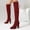 Red, variant on Over the Knee Boots for Women Sparkly Bling Cowgirl Boots Side Zipper Chunky Heel Pointed Toe Dressy Boot Black 5.5(36)