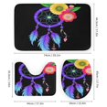 thumbnail image 3 of Colorful Feather Dreamcatcher Print(1) Shower Curtain Bathroom Sets Toilet Lid Rug, Bath Mat And Contour Mat, Shower Curtain 4Pcs, 3 of 8