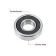 thumbnail image 2 of Uxcell 0.47''x1.18''x0.31'' Deep Groove Ball Bearings Z2 Double Sealed Roller Chrome Steel  Silver Tone 2pcs, 2 of 4
