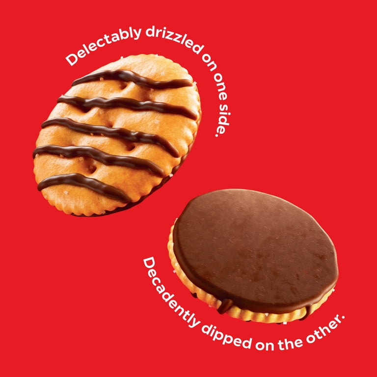 RITZ Drizzled Minis Fudge Crackers, Snacks for Kids and Adults