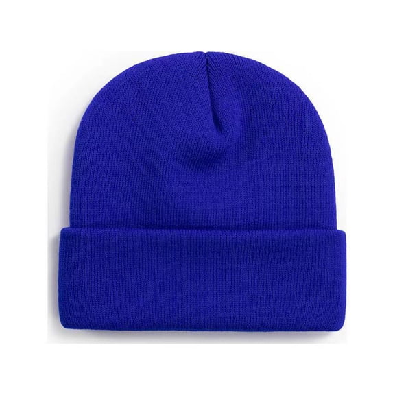 suxuMhao Knit Hat-2 Pieces Blue Beanie,Winter Hats for Adults,Warm Winter Beanies with Curled Edge,Casual and Versatile Knit Cap,One Size Fits Most,Soft Headwear for Cold Days & Daily Use