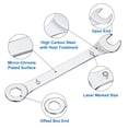 thumbnail image 3 of 10 Packs 9mm Thin Combination Wrench with Offset 6-Point End and Angled Open End, 3 of 6