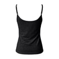 thumbnail image 5 of 2026 New Womens Spaghetti Strap Tank Top Adjustable Scoop Neck Camisole Tops Loose Fit Casual Shirts Summer(Black,L), 5 of 5