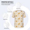thumbnail image 3 of Goofa Squirrel And Leaves Pattern Mens Golf Shirt Baseball T-shirt Moisture Wicking Dry Fit Performance Sport Short Sleeve Striped Golf Polo Shirts-X-Large, 3 of 7