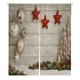 thumbnail image 1 of ABPHQTO Navidad madera brillante ramas de abeto estrellas árboles nieve japonés Noren cortina puerta ventana tratamiento cortinas 105x120 cm, 1 of 1