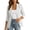White, variant on cocolona Business Casual Blazer for Women Lapel Long Sleeve Open Front Button Suit Jacket Work Office Solid Color Tops