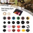 thumbnail image 2 of Willstar 150 PCS Colorful/Black Plastic Safety Eyes and Noses,6mm-14mm Colorful Crochet Toy Eyes and Noses with Washers for Craft Doll Puppet Plush Animal and Teddy Bear, 2 of 10
