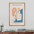 thumbnail image 2 of PixonSign Framed Canvas Print Wall Art Pablo Picasso Pastel Geometric Lines Abstract Shapes Illustrations Modern Art Decorative Minimal Relax/Calm for Living Room, Bedroom, Office - 24"x36" NATURAL, 2 of 5