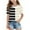 Beige, variant on jobturf Girls Shirts Patchwork Color Block Striped Puff Short Sleeve Blouses Holiday Beach Vacation Basic Tees Summer Tops Size 4-15 Years