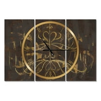 Designart 'Glam Gold Chandelier' Modern Wall Clock