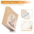 thumbnail image 4 of Iauyy 2 Piece Napkin Holder for Table 4.1x4.9x1.97in Acrylic Kitchen Decor,Standing Napkin Dispenser Kitchen Table for Bar Banquet Coffee Table,A Deer with Antlers, 4 of 8