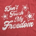 thumbnail image 2 of Mens Don't Touch My Freedom T Shirt Funny 4th of July USA Merica Novelty Party Tee Graphic Tees, 2 of 9
