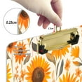 thumbnail image 6 of FORMRS Acrylic Clipboard with Low Profile Clip Standard A4 Letter Size, 12.5" x 9", Watercolor Sunflowers and Leaves, 6 of 8