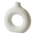 thumbnail image 1 of Estatua Florero Jarrón de ceramica Sunnimix Abstracto Blanco 14x13cm 15cm Jarrón de ceramica, 1 of 8