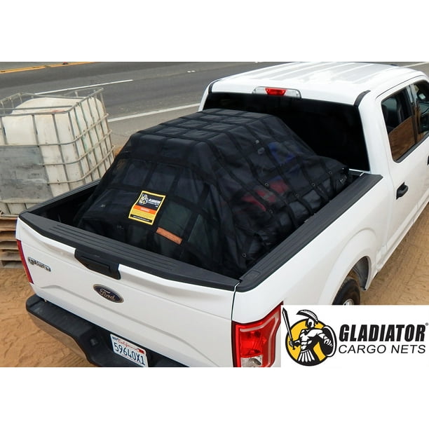 Gladiator Cargo Net Heavy Duty Truck Cargo Net Adjustable Certified Attacehmnt Straps Included Walmart Com Walmart Com