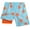 Turquoise/Orange Stars, variant on Quad Seven Boys Swim Trunks with Compression Liner - Quick Dry Swimming Trunks for Boys (Sizes: 8-18)