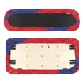 thumbnail image 3 of Pzuqiu Distressed Belize Flag Golf Cart Seat Cover Set - Breathable Stretchable Polyester - Universal Fit for 2-Seater Club Car, Ezgo & Yamaha, 3 of 9