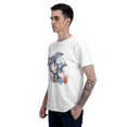 thumbnail image 5 of Dolphins Marine Life T-Shirt for Men Cotton 100% Summer Tops Women Fashion Casual Short Sleeves Round Collar Short-Sleeve Couple Top Tees, 5 of 6