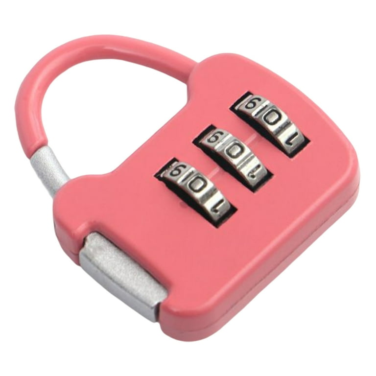 3 Digit Padlock Luggage Lock Resettable Number Password Locks for
