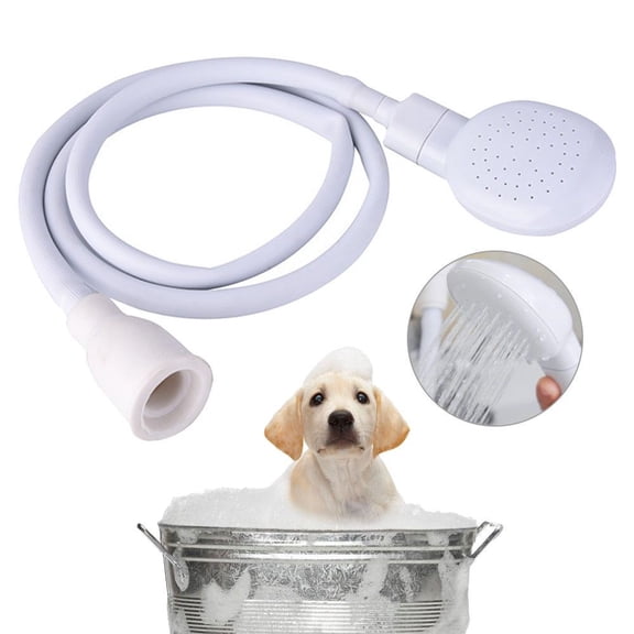Vruelia Portable Handheld Shower Hose, Pet Faucet Sprayer, Faucet Shower Head Spray Hose for Bathing Baby, Pets Shower, Washing Hair, Rinsing Vegetables, Fit for 0.7inch or 1.1inch Faucet