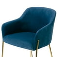 thumbnail image 2 of Set of 2 Beasley Black Faux Leather Dining Chair with Walnut Wood Legs, 2 of 5