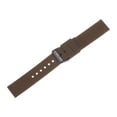 thumbnail image 3 of Correa de reloj de silicona Uxcell con liberación rápida, correa de goma suave marrón/negra de 22 mm, 3 of 7